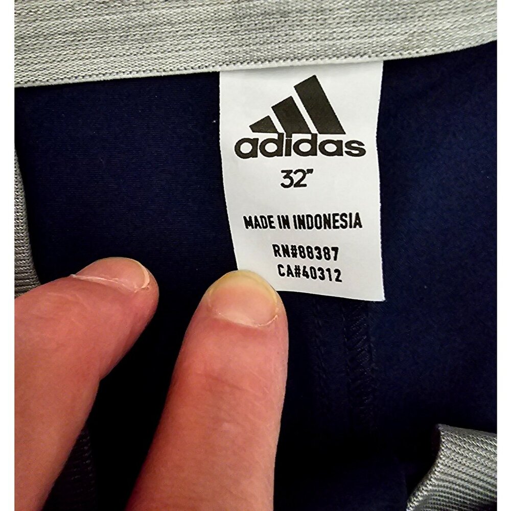Adidas Men’s Navy Blue Golf Shorts Size 32 Lightweight Polyester Blend With Pock - Picture 6 of 12